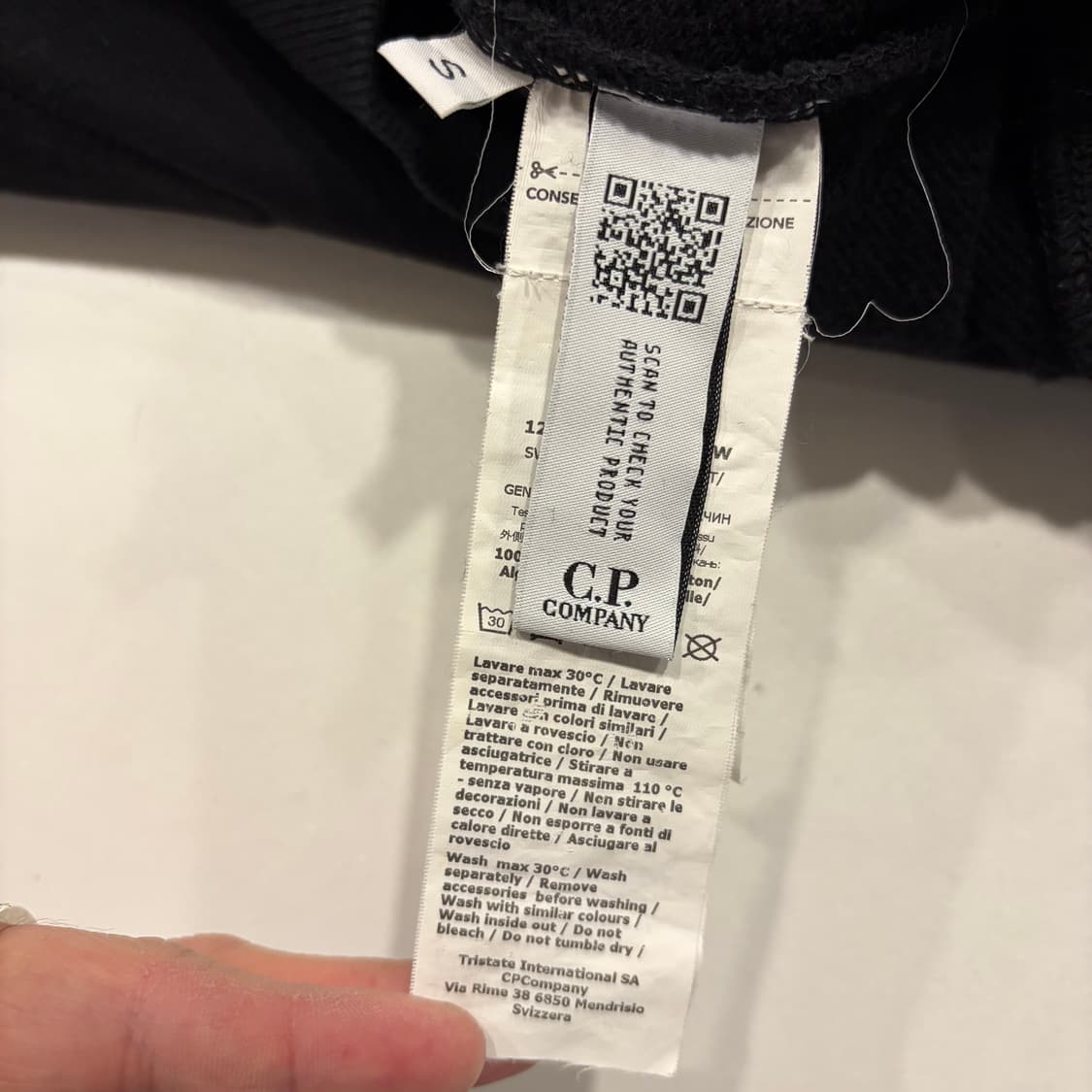 [S] 22ss C.P. 컴퍼니 블랙 맨투맨 티셔츠 C239 상품이미지6