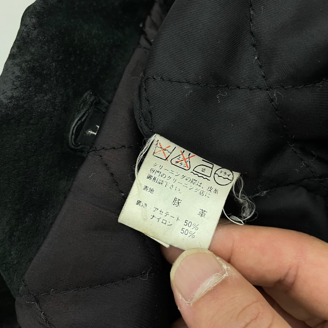 조르지오 아르마니 90s 리얼레더 봄버 가죽 자켓 상품이미지5