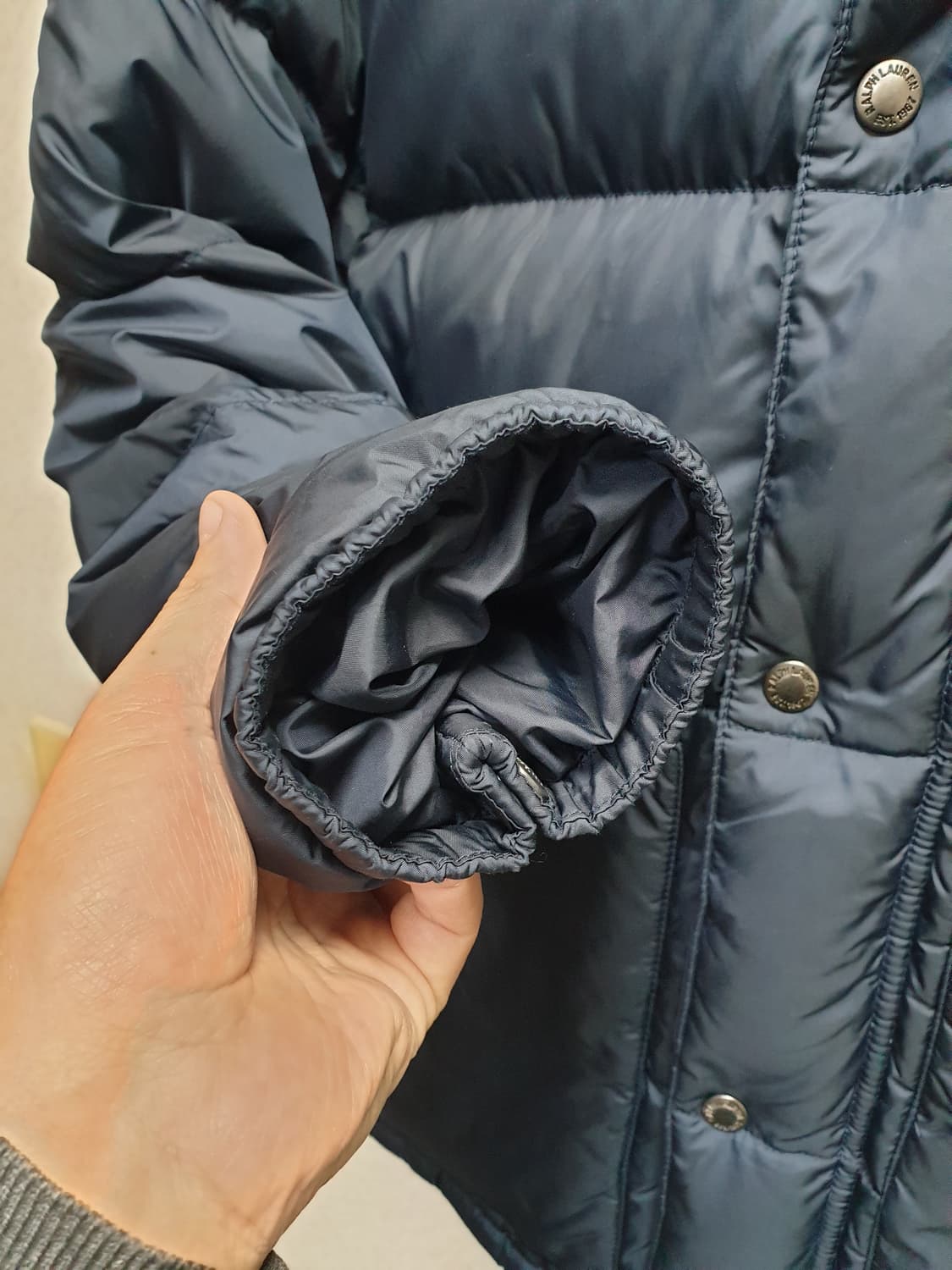 [m/95~100] 폴로 푸퍼 후드패딩 네이비 상품이미지4