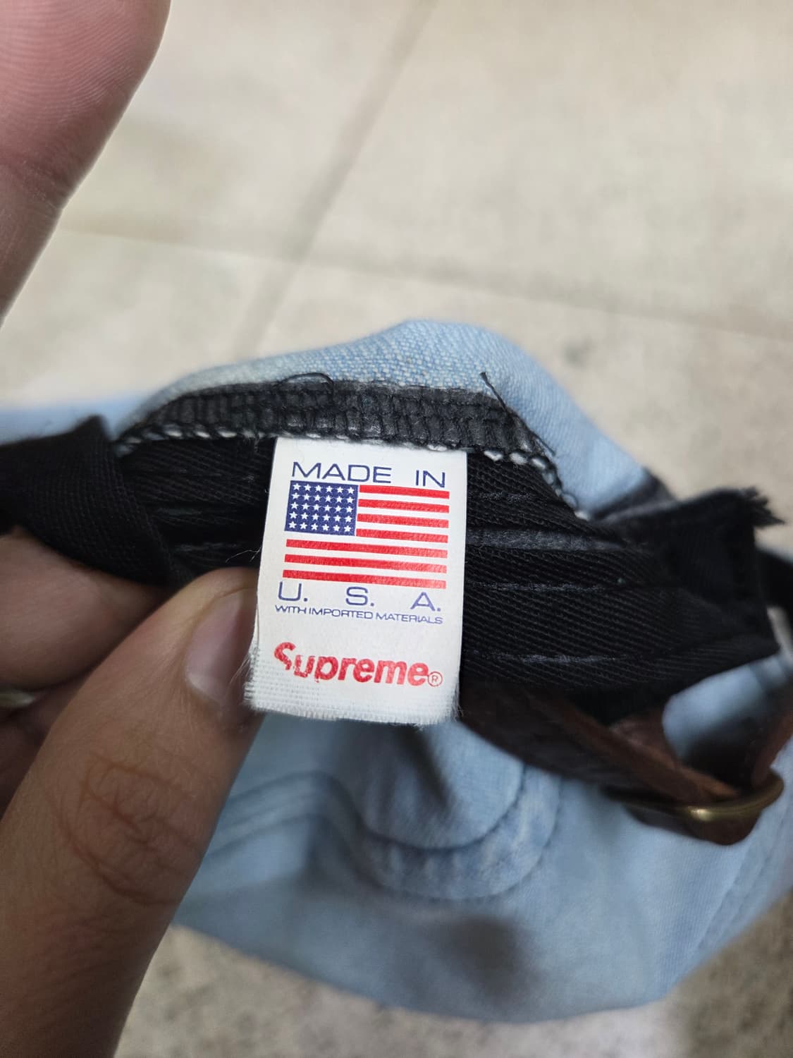 슈프림 데님 캠프캡 모자 상품이미지5