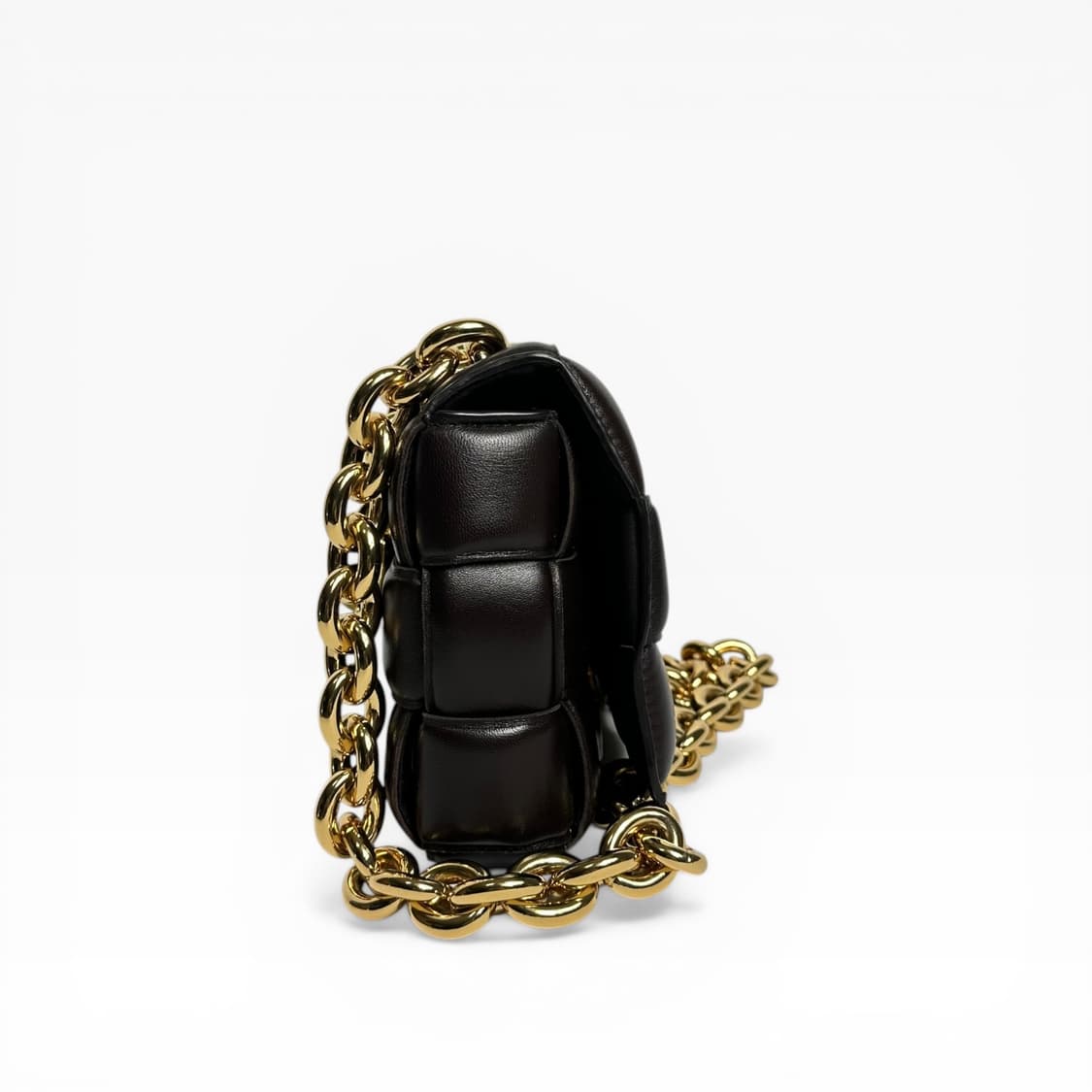 보테가베네타 카세트 패딩 크로스 체인백 브라운 상품이미지4