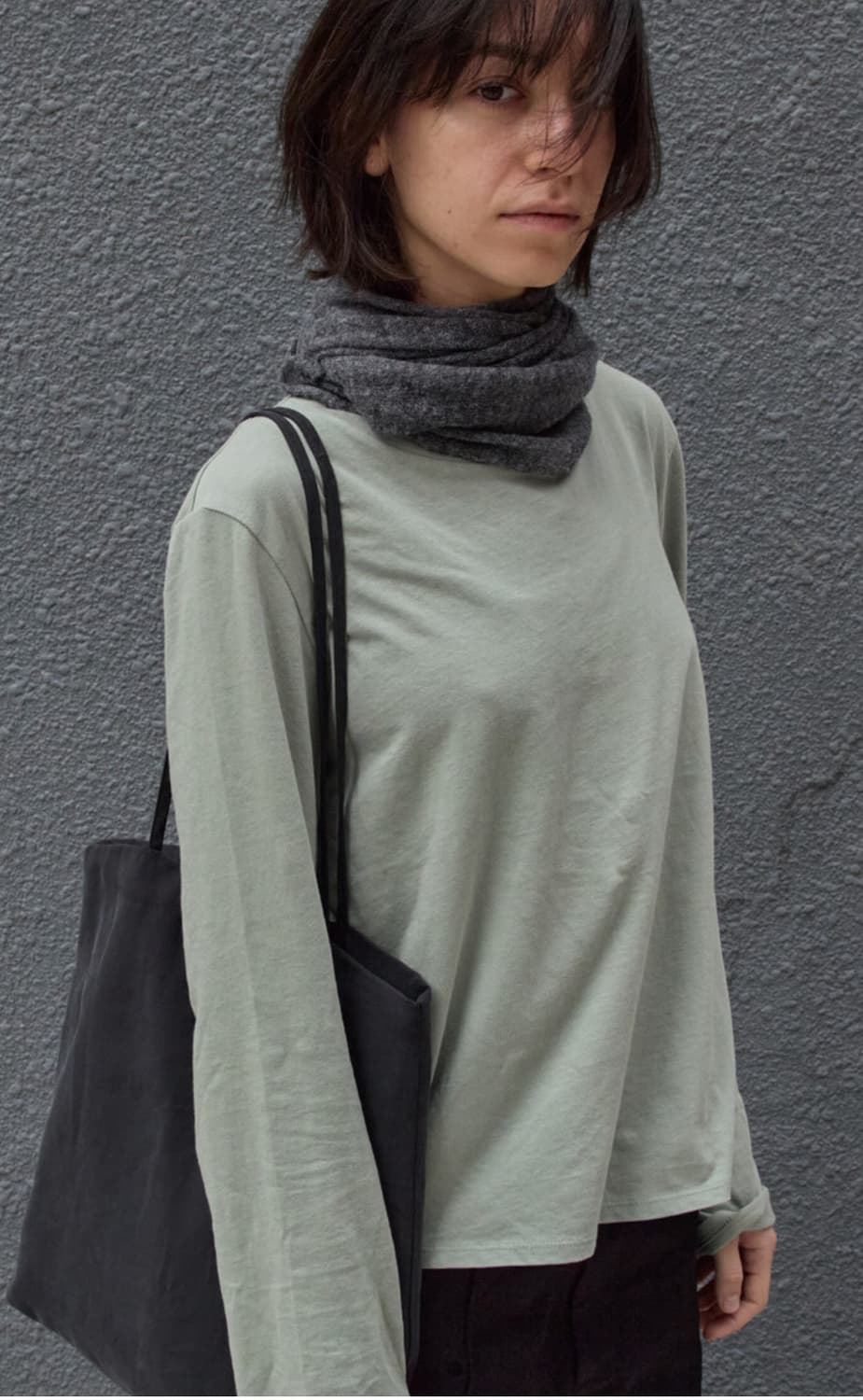 mudule 머듈 롱 스카프 그레이 상품이미지2