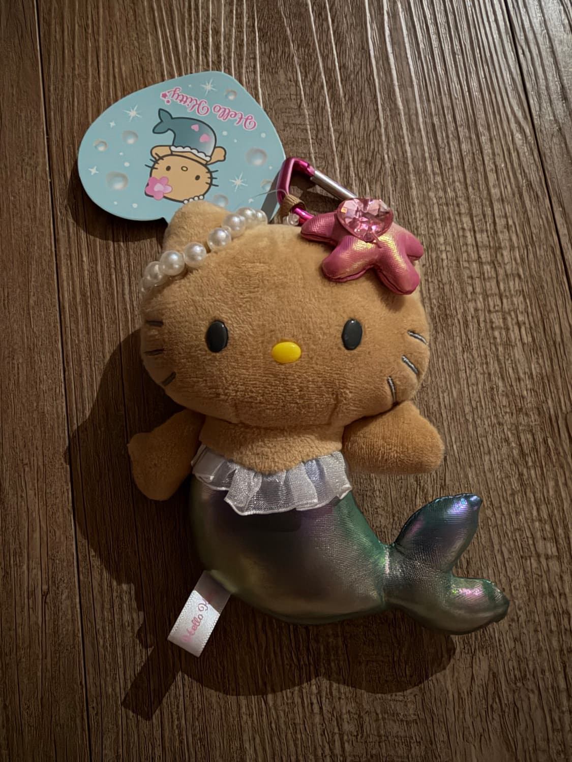 헬로키티 인어공주 머메이드 태닝키티 카라비너 키링 상품이미지1