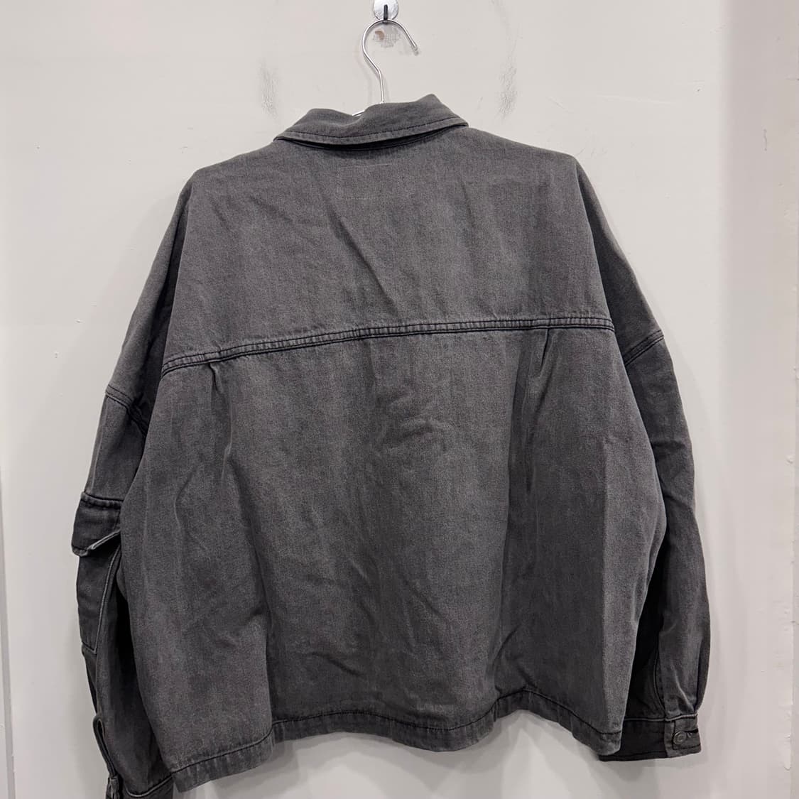 슬램 슬리브포켓 회청 크롭 데님 트러커자켓 상품이미지5