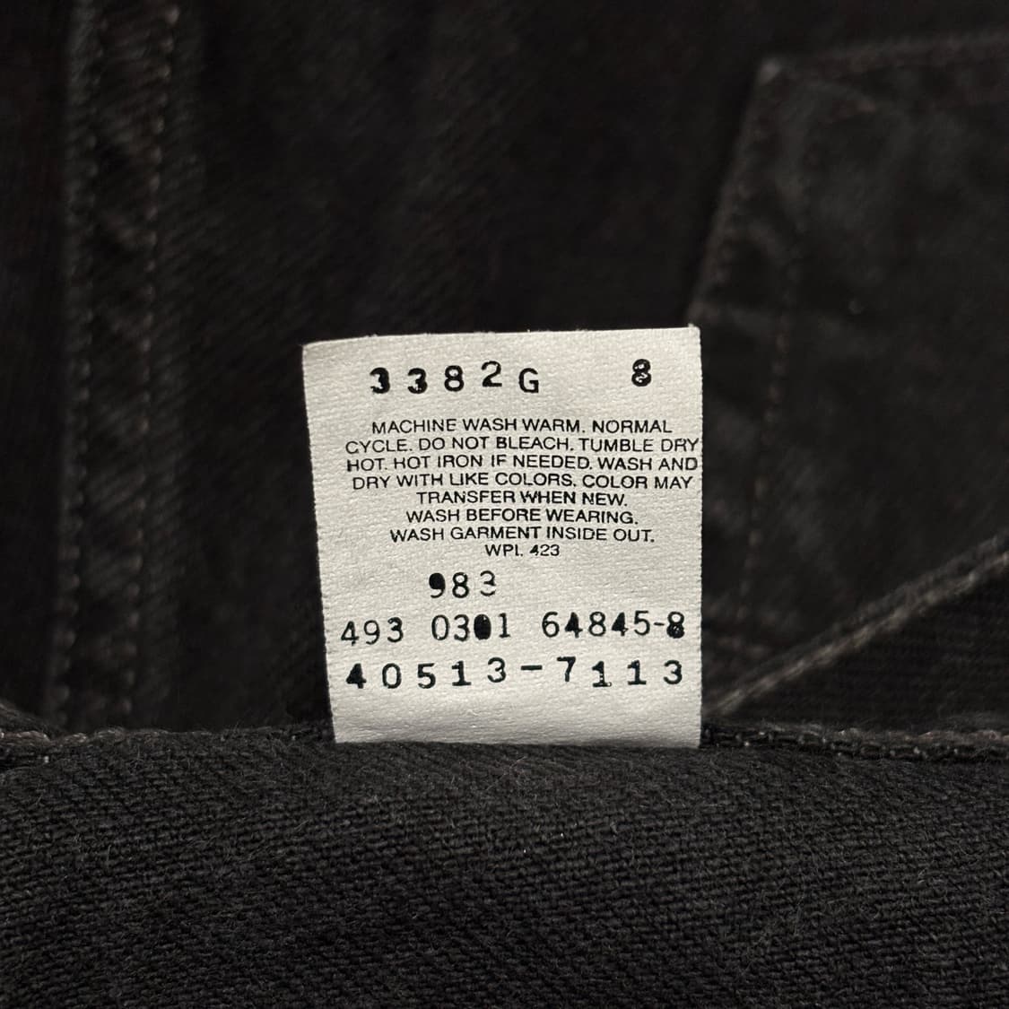 00s 빈티지 리바이스 517 블랙 허리39.5cm 상품이미지8