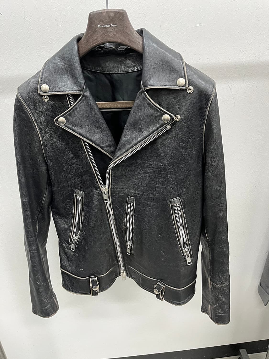 95) 앤더슨벨 소가죽 라이더자켓  상품이미지2