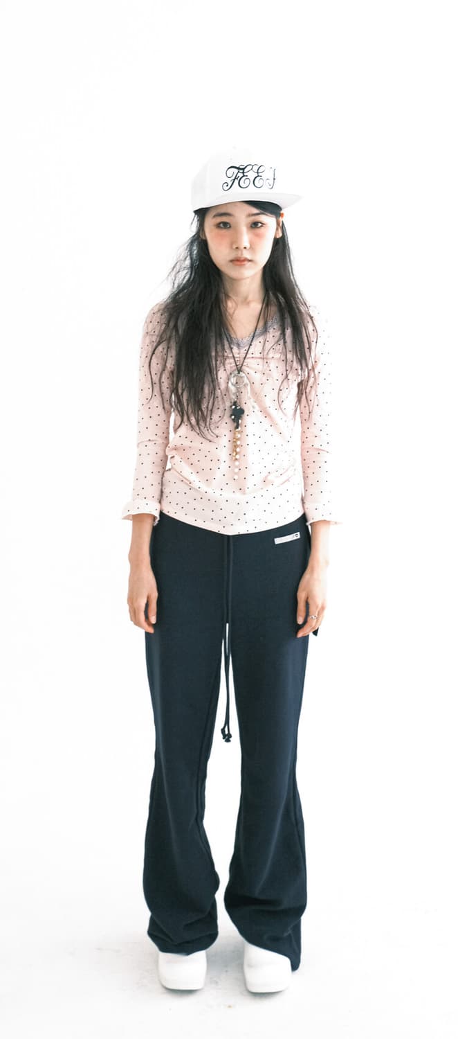 샵페어리 [F.E.E.S] mini heart lace top 상품이미지2