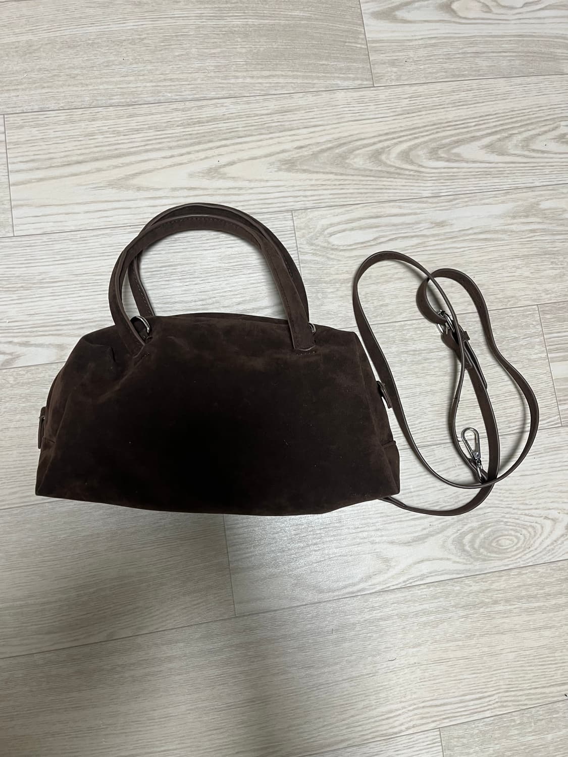 자라 스웨이드 미니 볼링백 상품이미지1