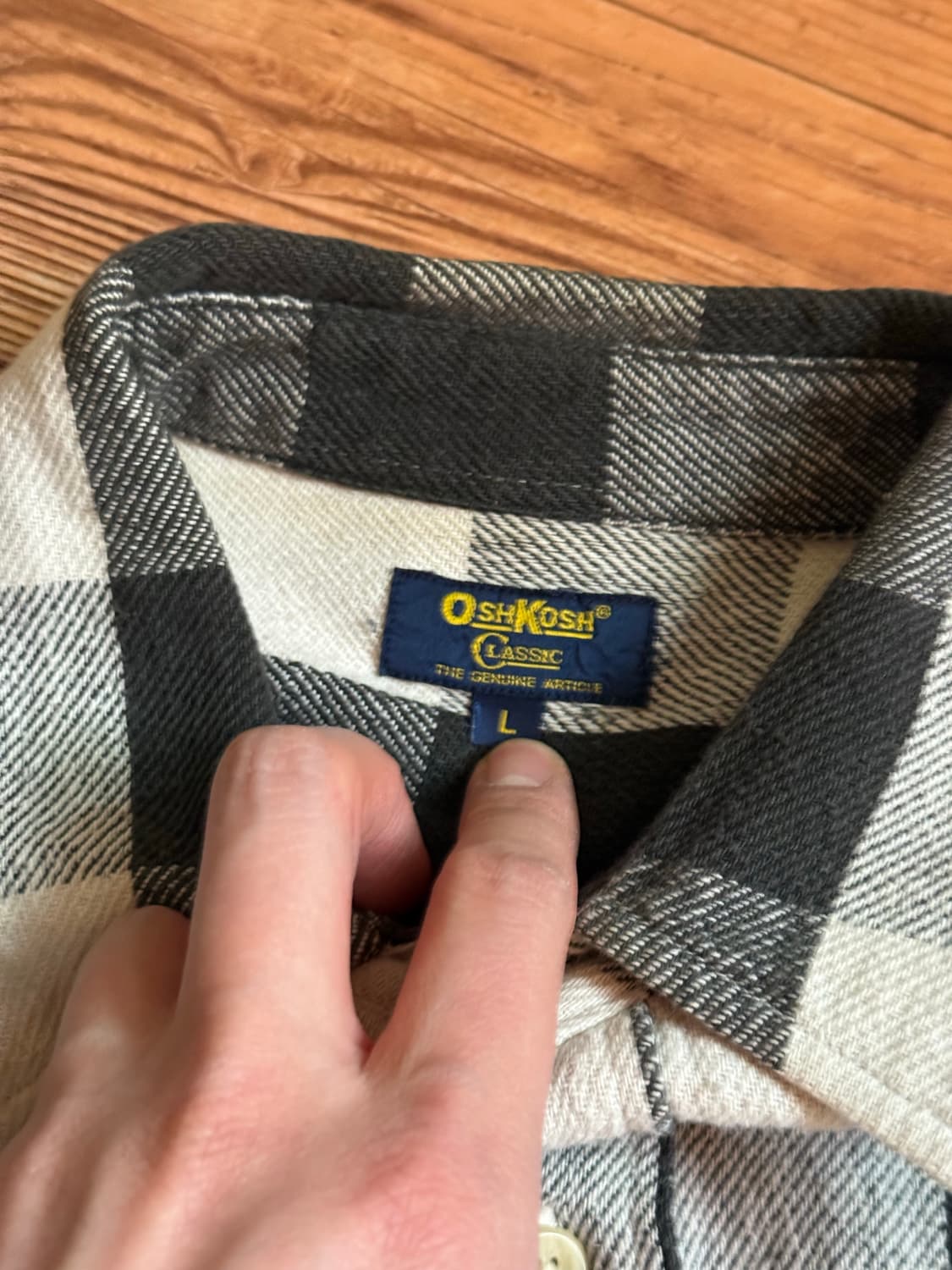 oshkosh 체크 워크셔츠 L 상품이미지2