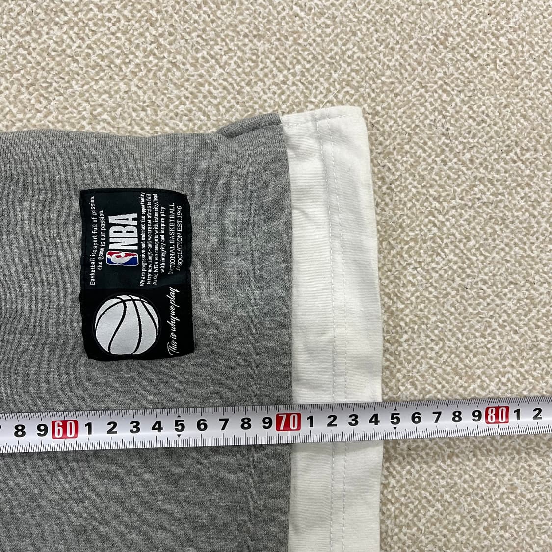 XL NBA 레이어드 기모 맨투맨 0130M1 상품이미지5