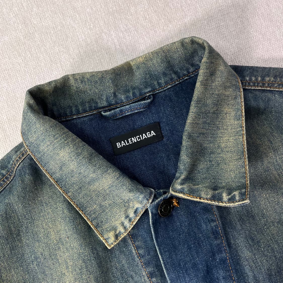 100 발렌시아가 2018 데님 자수 청자켓 상품이미지3