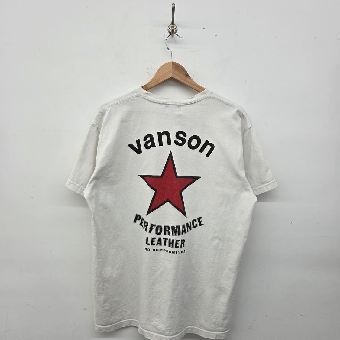 밴슨 vanson 반팔 티셔츠 화이트 상품이미지7