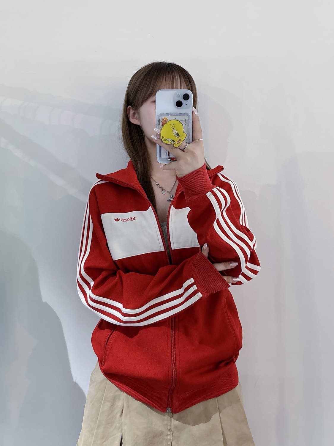 아디다스 베켄바우어 레드 트랙탑 상품이미지1