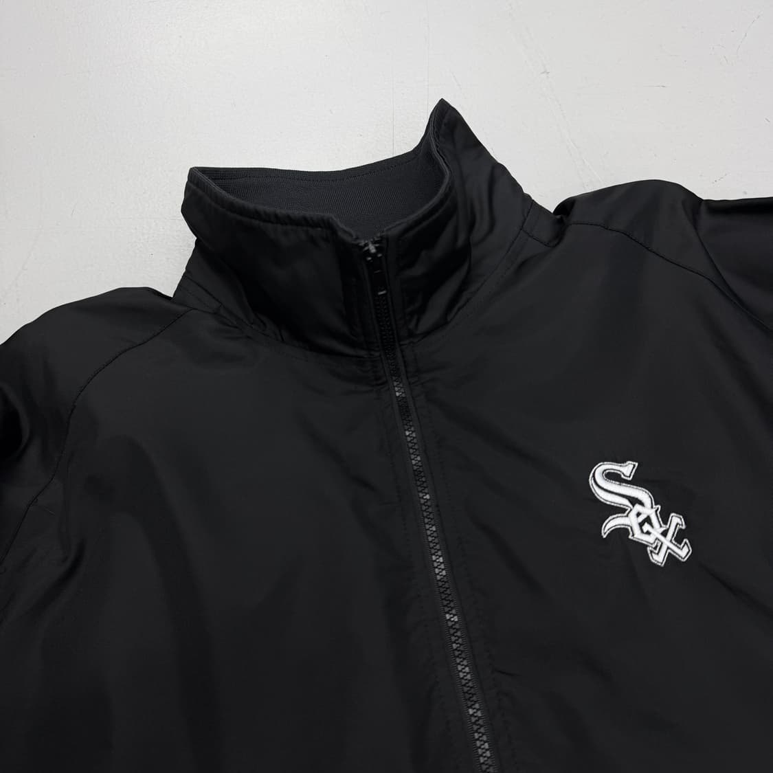 마제스틱 올드스쿨 베이스볼 시카고 화이트삭스 오버핏 바람막이 자켓 상품이미지4