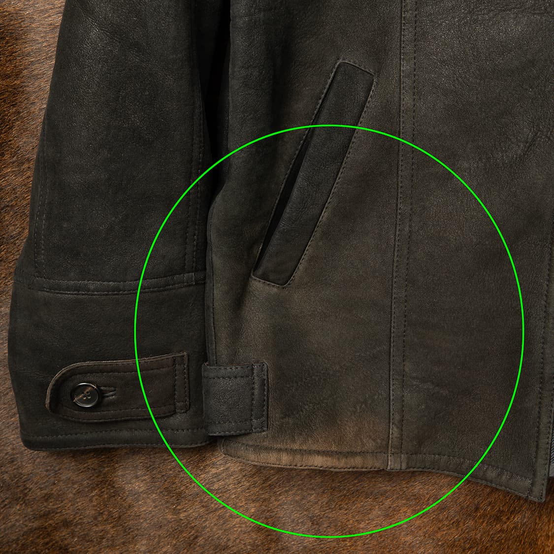 [103] 90s 빈티지 양가죽 양털 무스탕 BESTI HOMME 상품이미지6