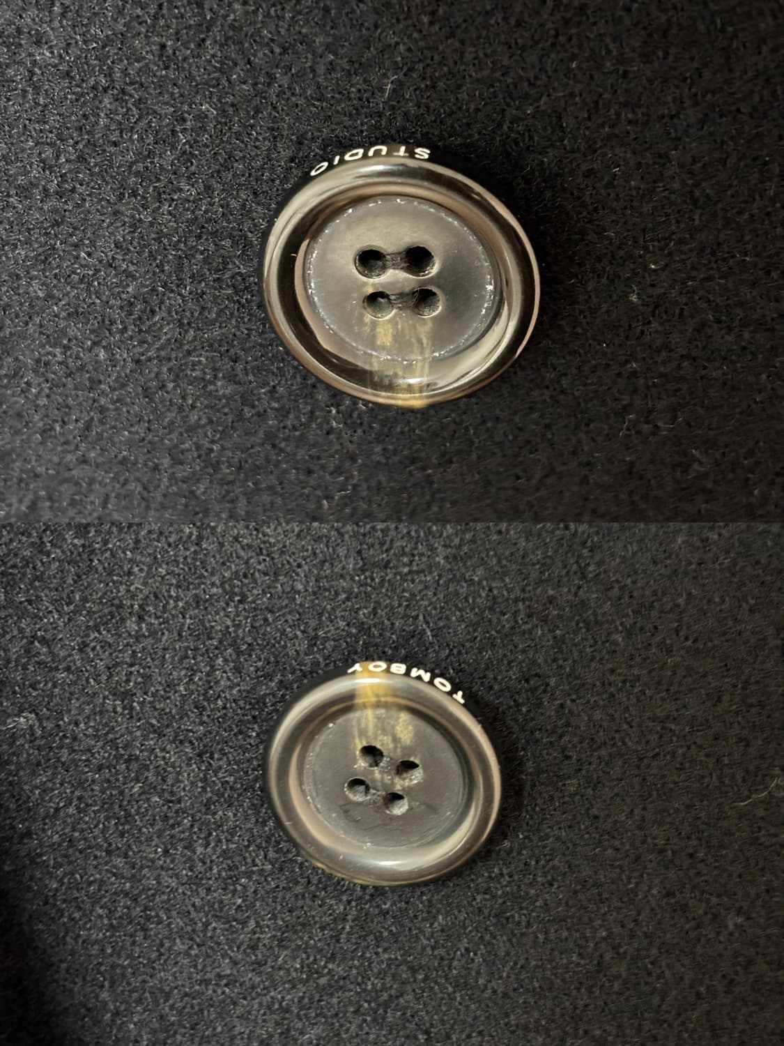 스튜디오톰보이 솔리드 테일러드코트 네이비 상품이미지6