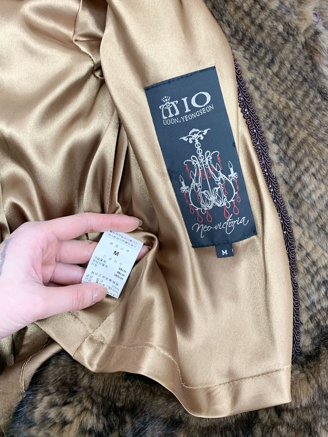 Brown Short Mink Fur Jacket 상품이미지2