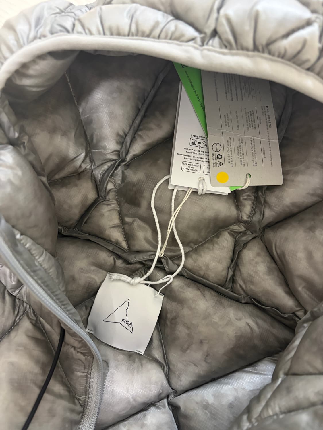 로아 하이킹 누나 800 후드 다운 패딩 베스트 그레이 L 상품이미지3