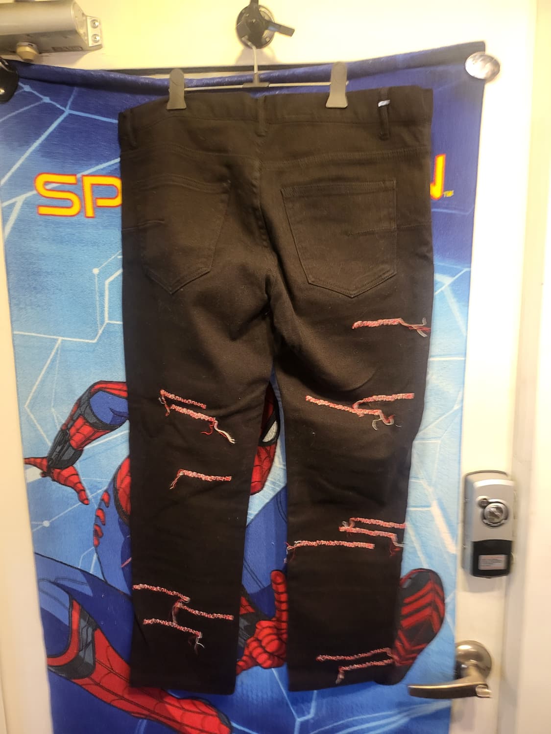 디올블랙 데미지 스티치 워싱 청바지 기장95 허리36 상품이미지3