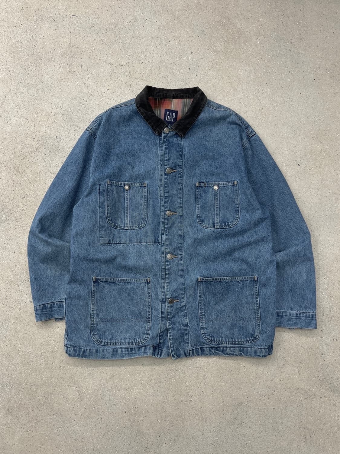 갭 90s 데님 초어 코트 자켓 / 올드 갭 상품이미지1