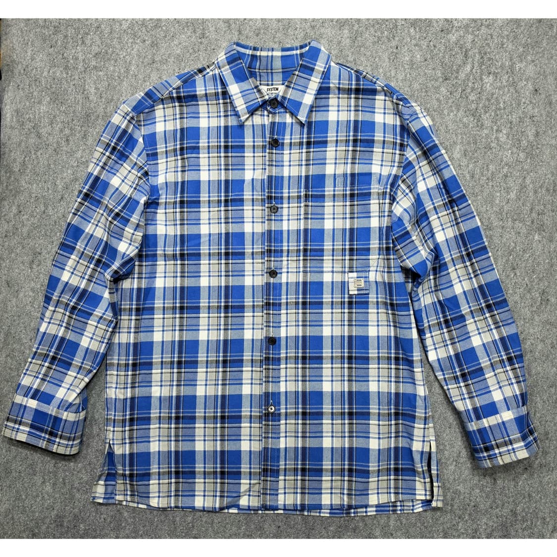 한섬 시스템 코튼 체크 셔츠 105 상품이미지1