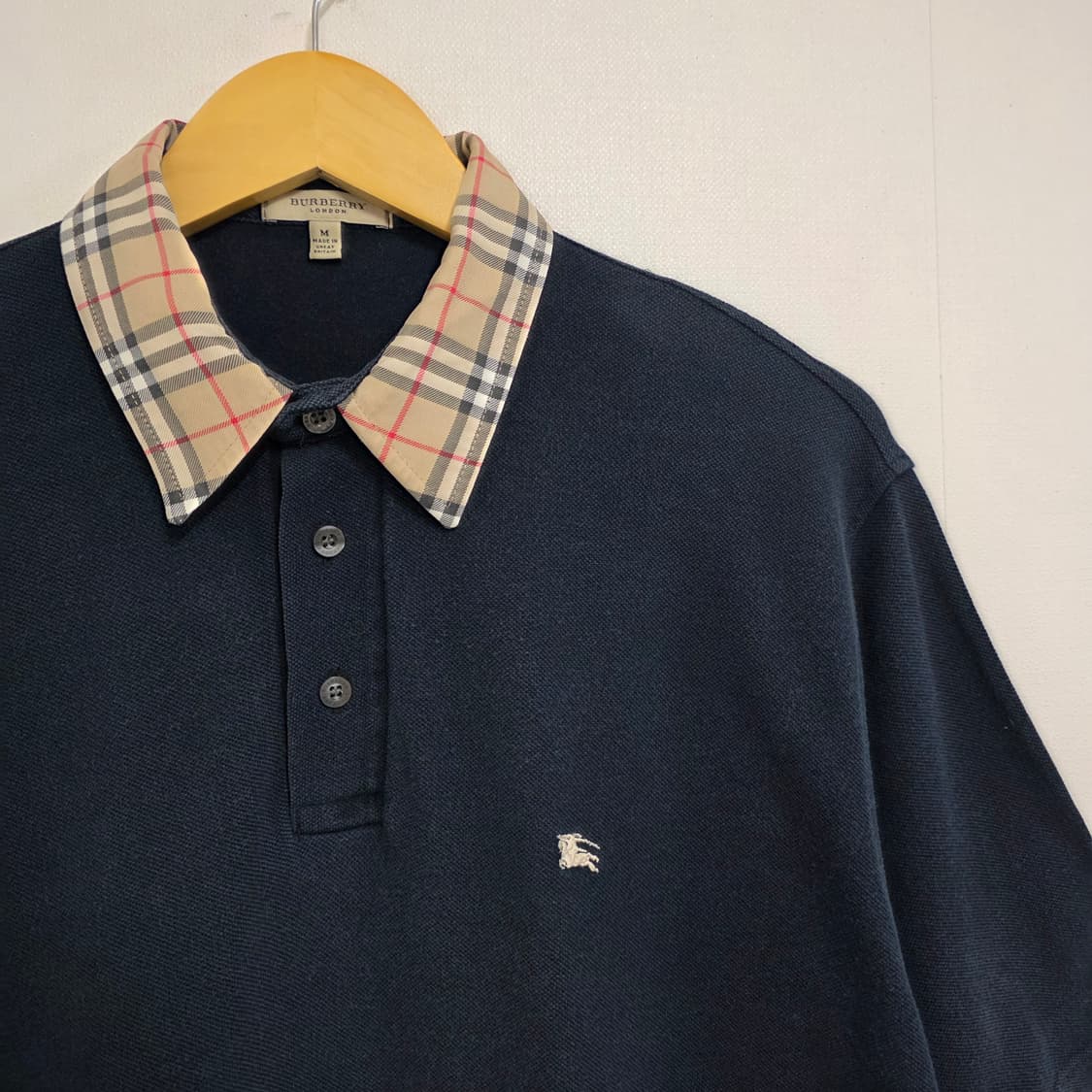 M 105 버버리 노바체크 반팔 카라티셔츠 상품이미지3