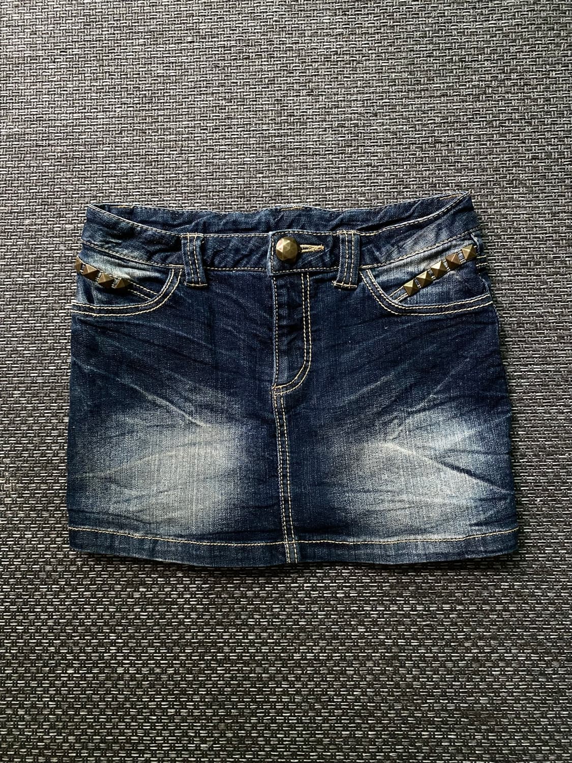 Python Leather Detail Stud Skirts 상품이미지2