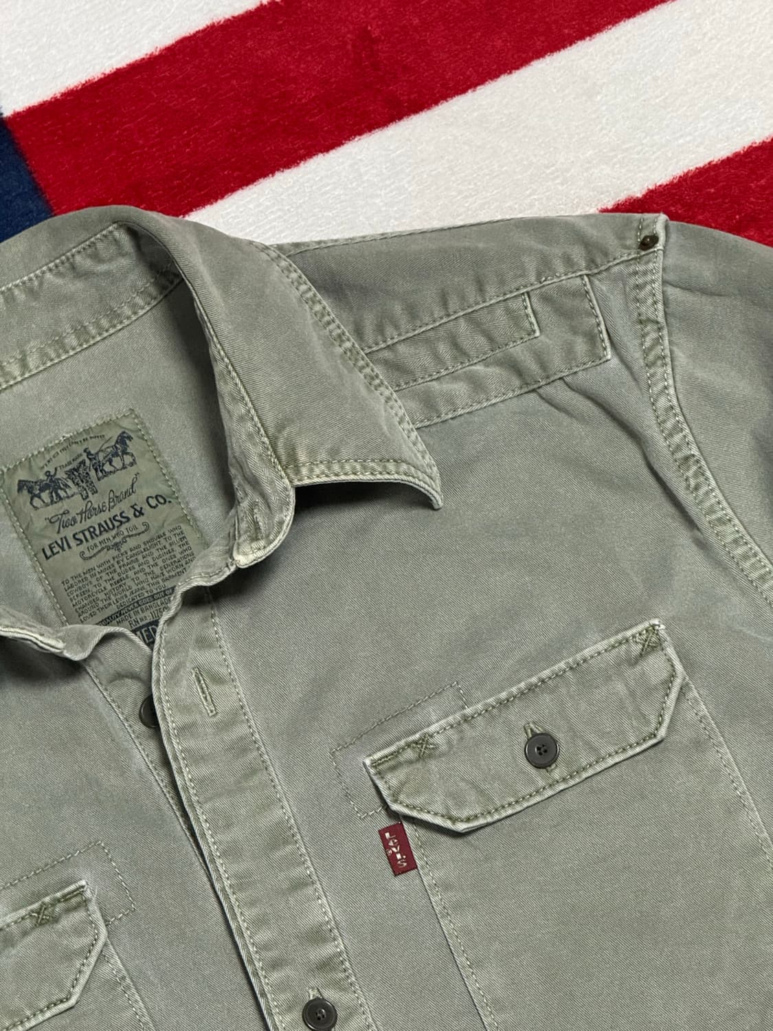 리바이스 밀리터리 헤비 코튼셔츠 Levi’s Vintage Shirt 상품이미지5