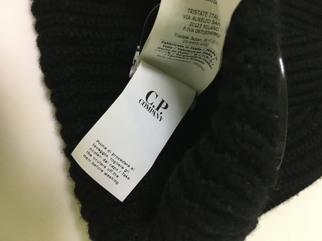 C.P.컴퍼니 고글 비니 (블랙) 상품이미지2