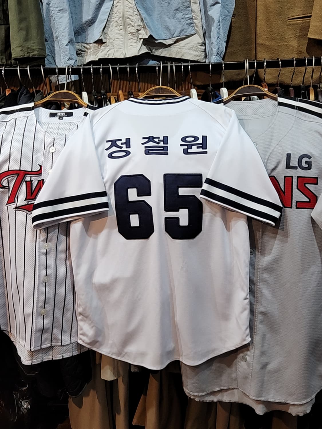 (L) 두산베어스 유니폼 반팔 정철원 마킹 야구져지  상품이미지6