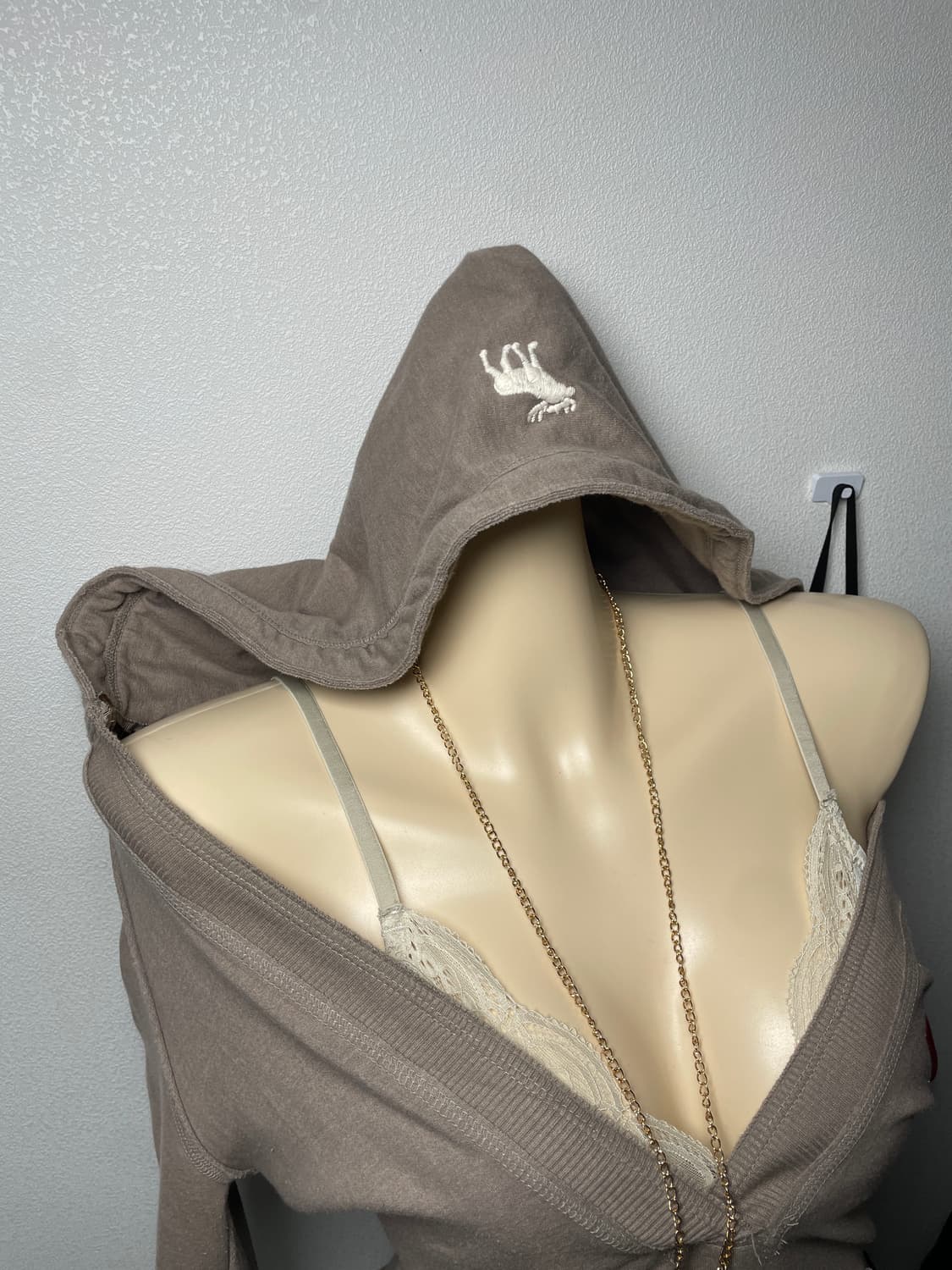 빈티지 아베크롬비 딥넥 후드 원피스 맨투맨 상품이미지2