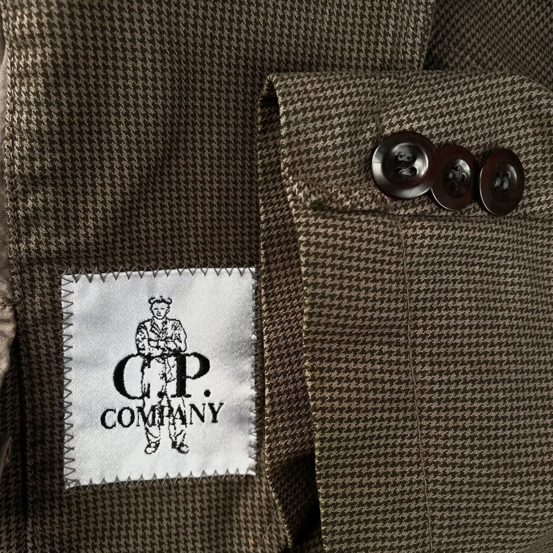 00s CP 씨피컴퍼니 아카이브 올드스쿨 브라운 체크 블레이저 자켓 L 상품이미지8