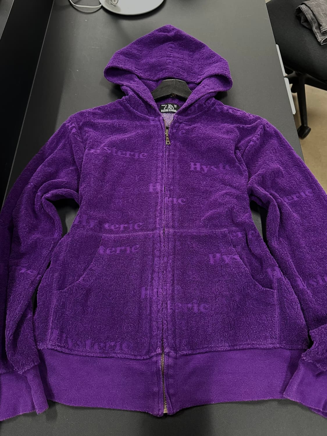 히스테릭글래머 엠보싱풀로고 태리 후드집업 상품이미지5