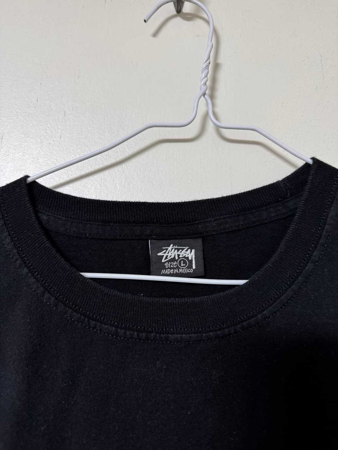 [L] 스투시 베이직 티셔츠 반팔티 블랙 상품이미지3