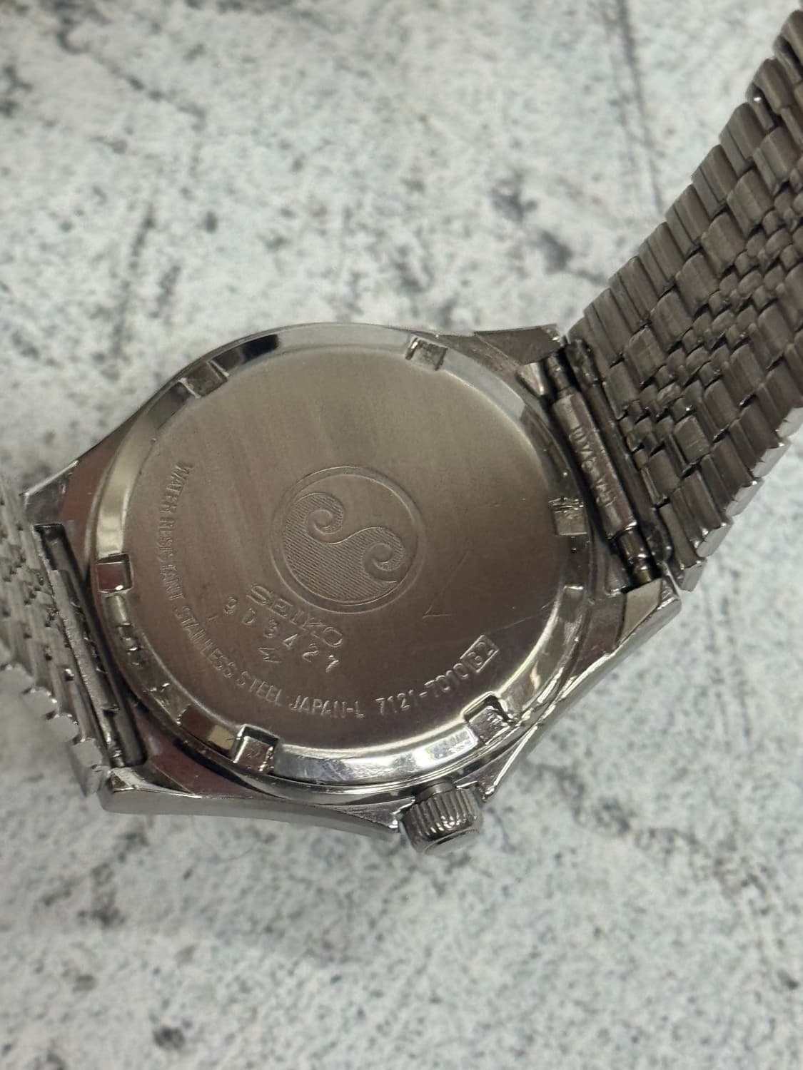 80s 빈티지 세이코 실버웨이브 쿼츠 상품이미지8