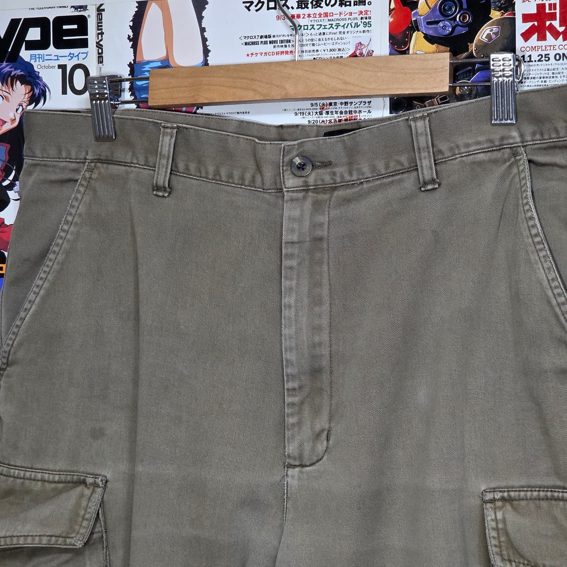 JPN 에디바우어 카키 베이지 카고 코튼 팬츠 상품이미지3