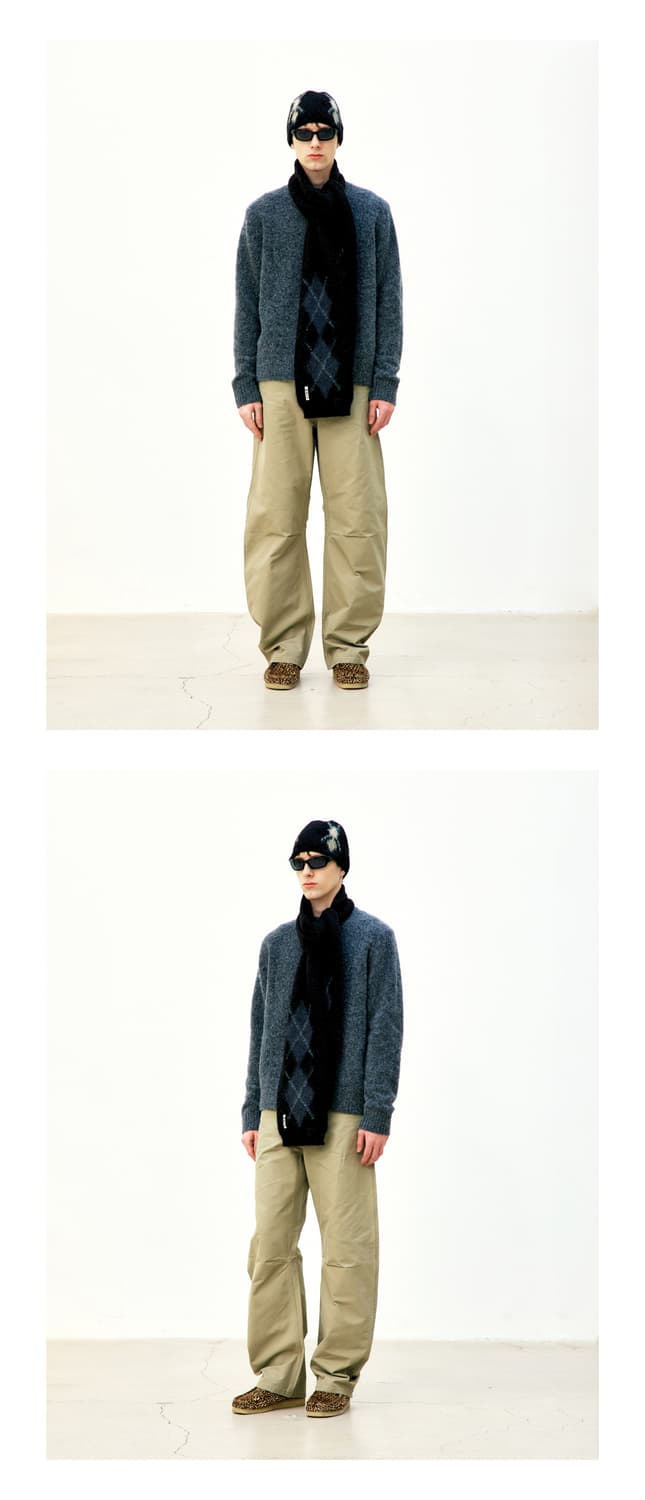 쿠어 헤어리 알파카 블렌드 크루넥 스웨터 L  상품이미지3