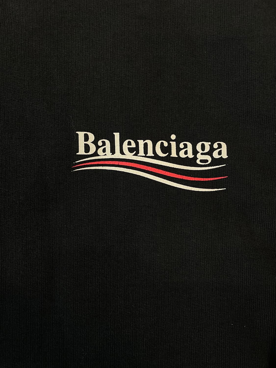 발렌시아가 웨이브 로고 맨투맨 (백택) 상품이미지3