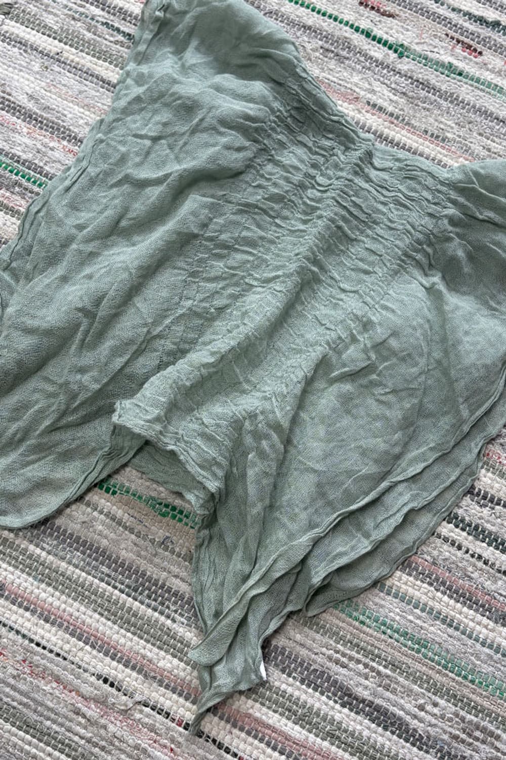 Crinkled Lightweight Long Scarf 상품이미지2