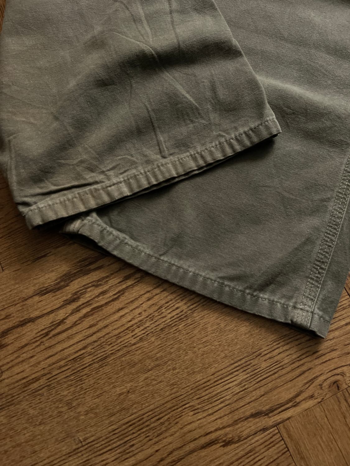 [36]칼하트 USA 더티워싱 모스그린 카펜터 워크 팬츠 M1 상품이미지4