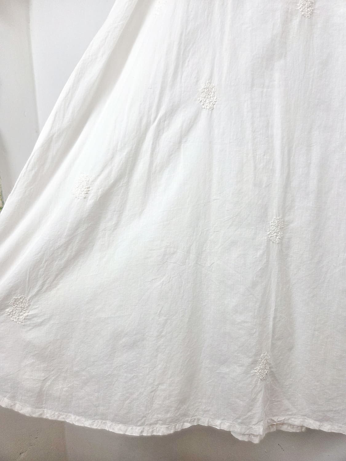 자수 디테일 아사면 원피스 상품이미지4