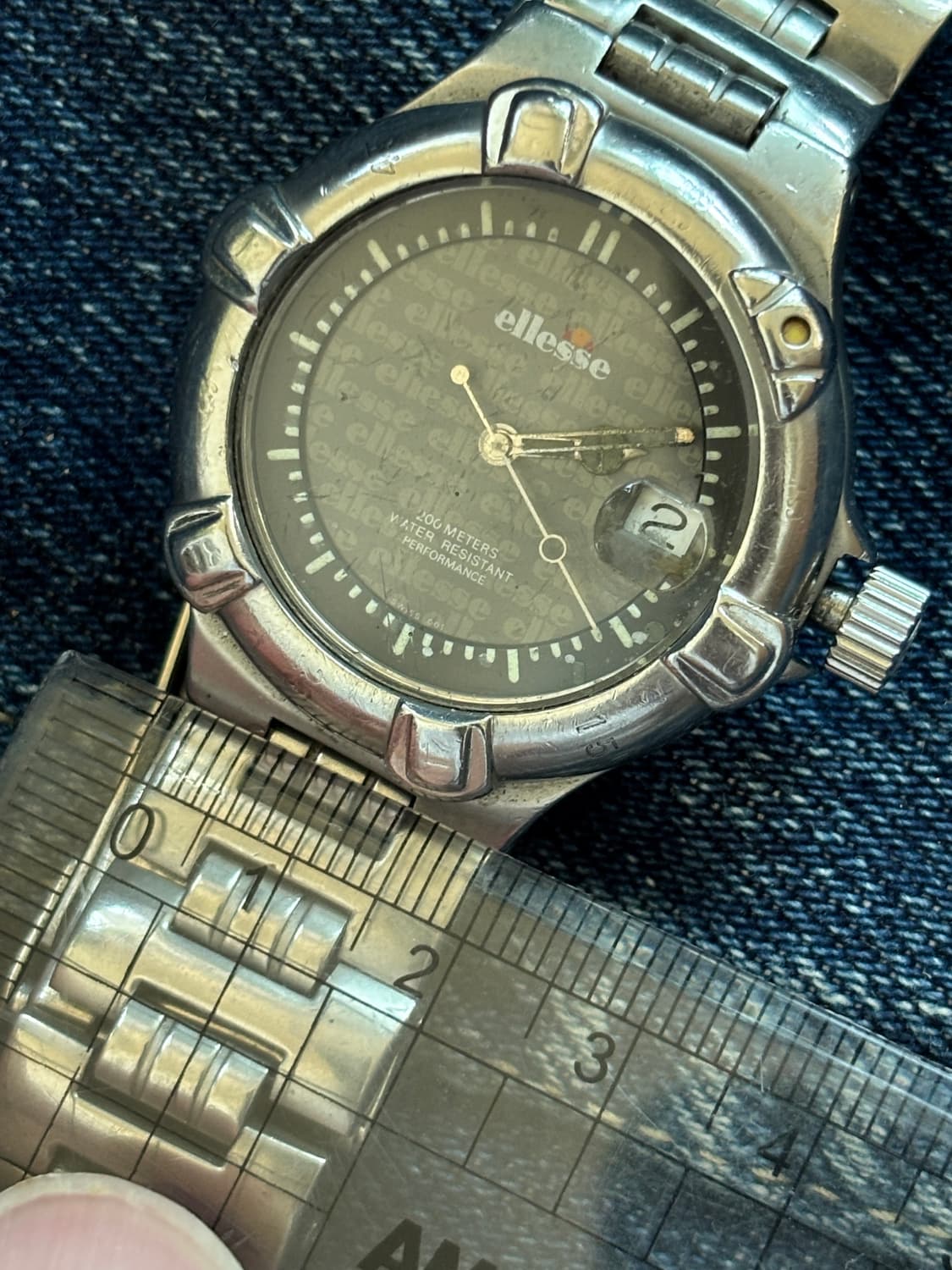 vintage ellesse metal watch 엘리쎄 상품이미지7