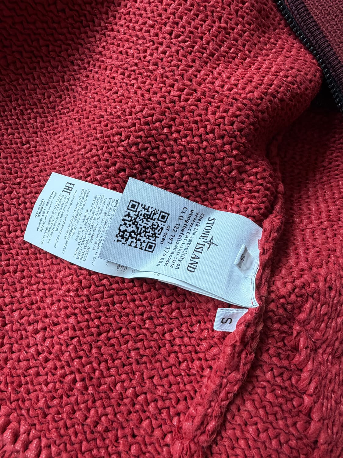 스톤아일랜드 니트 투톤 집업 가디건 상품이미지5