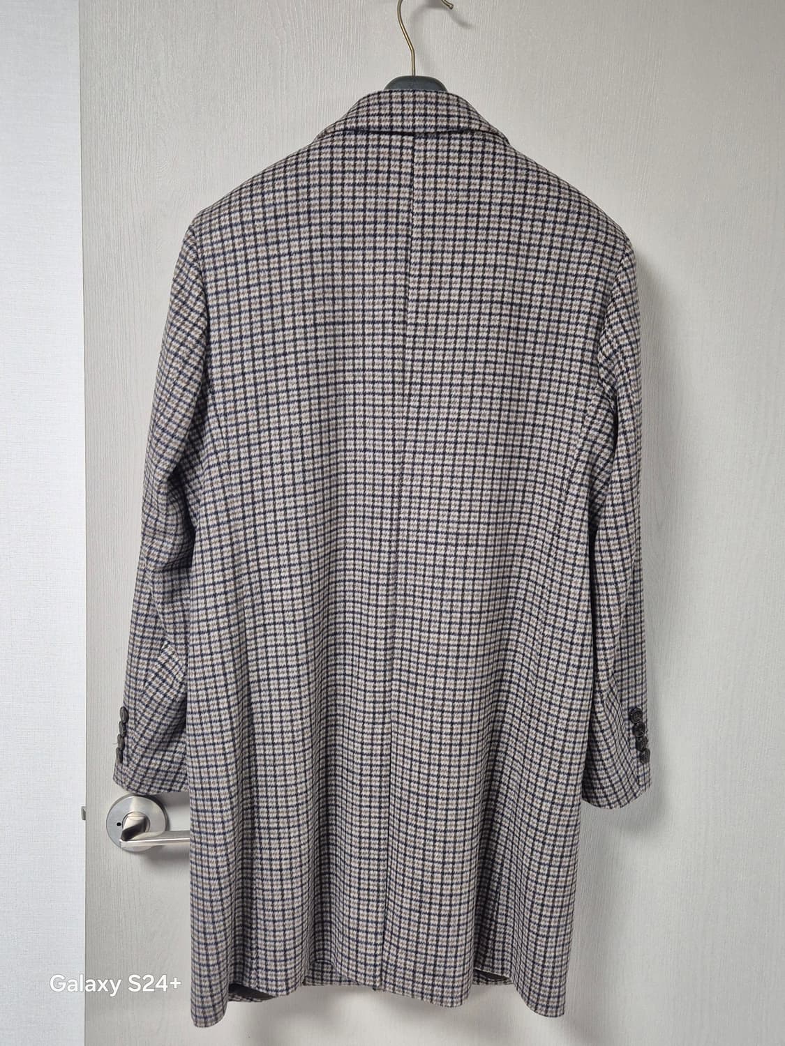 올젠 체크 캐시미어 코트 100 (상태최상) 상품이미지4