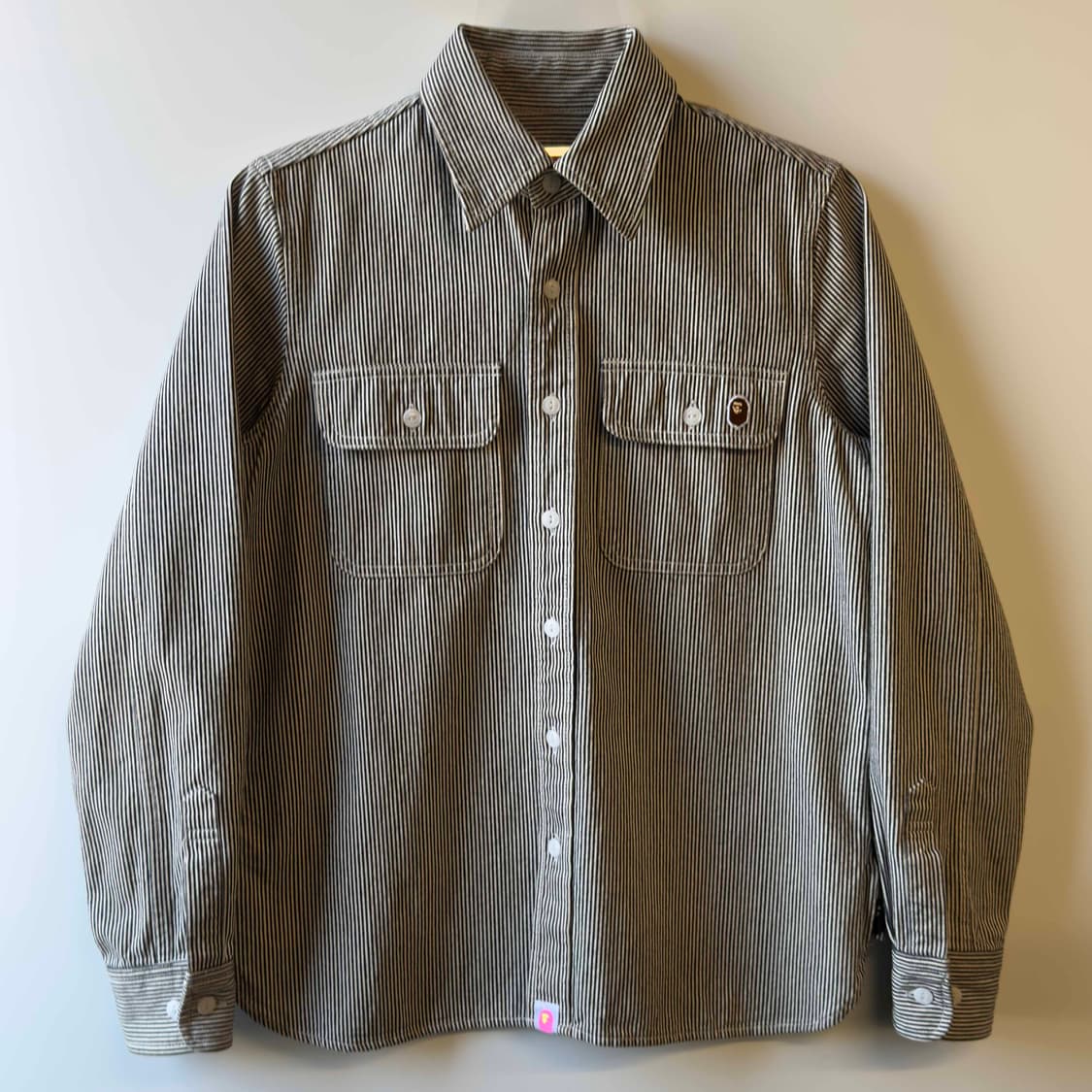 베이프 히코리 긴팔 셔츠 상품이미지1