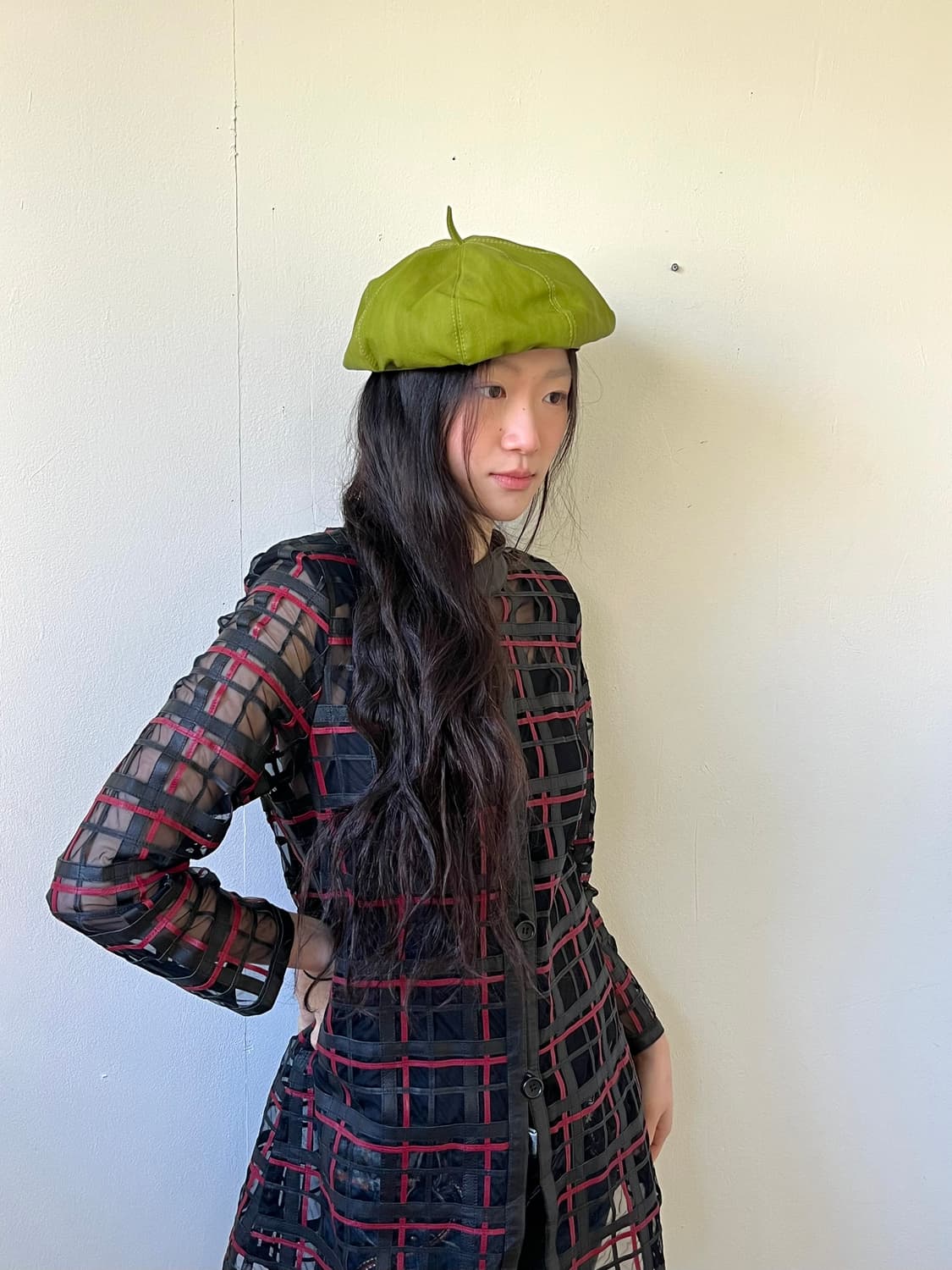 Japan vtg 레더 캡  상품이미지9