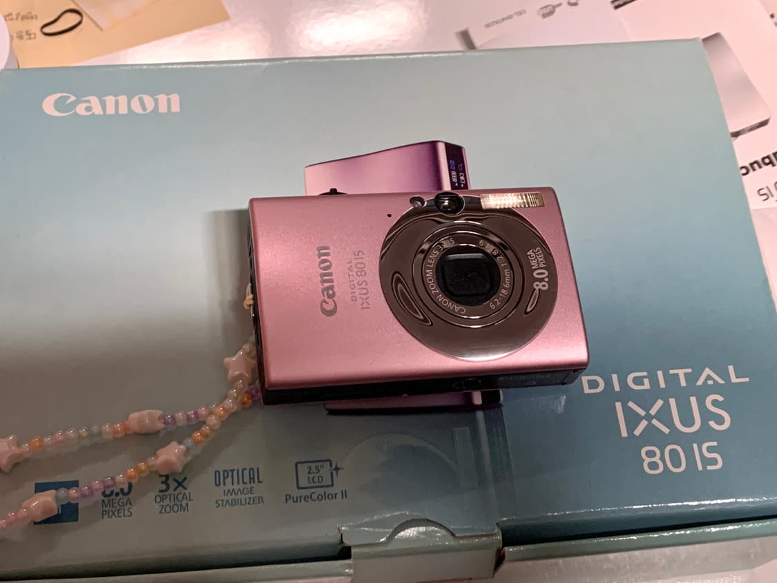 캐논 익서스 80 IS 핑크 IXUS 디카 상품이미지10