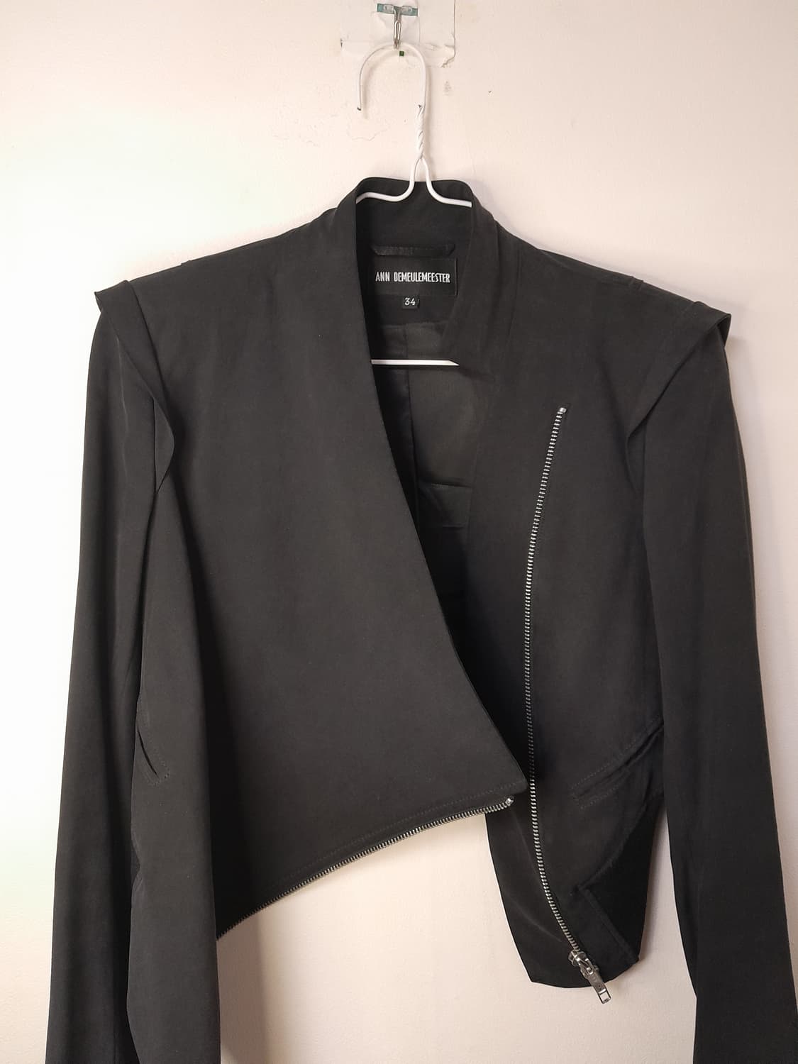 앤드뮐미스터 언바란스 크롭 실크자켓 34 상품이미지5