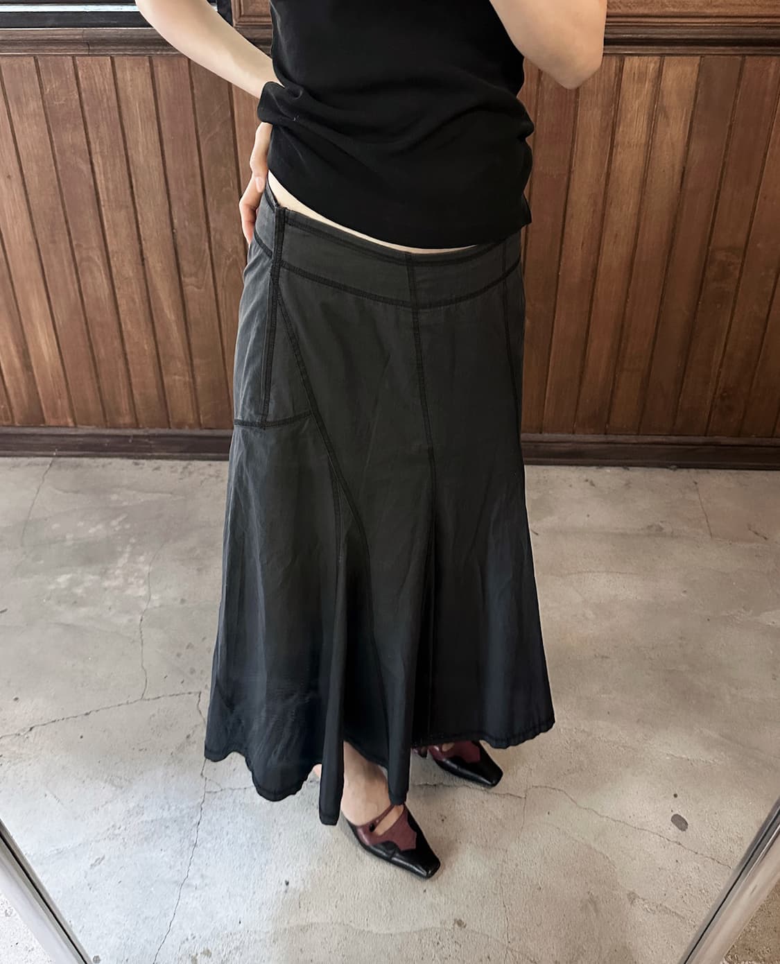 ISSEY MIYAKE panel flare skirt 상품이미지2