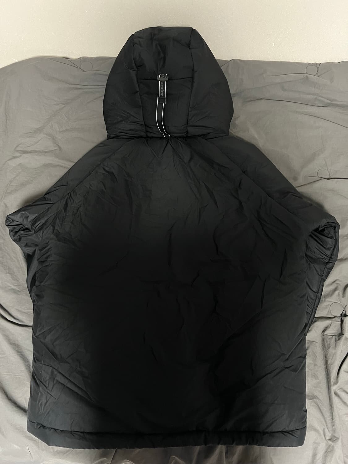 (5) 앤드원더 메종키츠네 콜라보 패딩 블랙 새상품 희귀매물 상품이미지4